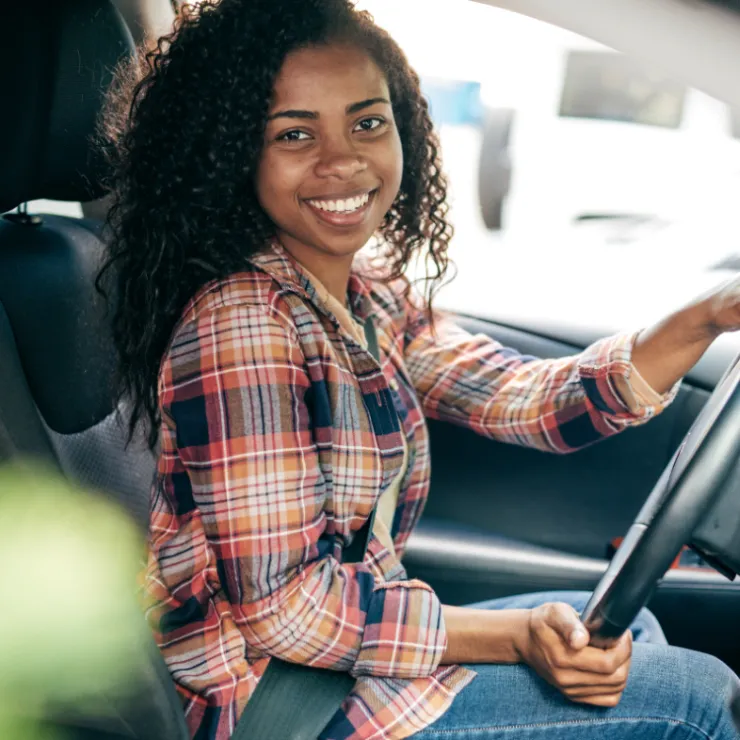 young female driver